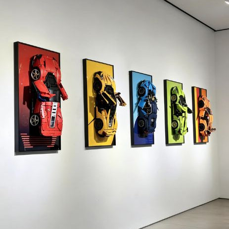 LEGO® compatible wall display frames