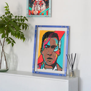 CyberFrame – Atomic Indigo | Modern Acrylic + Aluminum Picture Frame