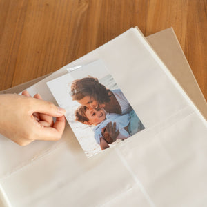 Large Pocket Photo Album – Leatherette Cover – Rivet Binding