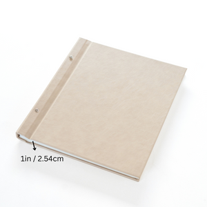 Large Pocket Photo Album – Leatherette Cover – Rivet Binding