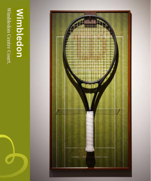 Wimbledon Tennis grand slam racket hanging wall decor