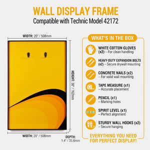 LEGO Technic Compatible Wall Display for McLaren P1 42172