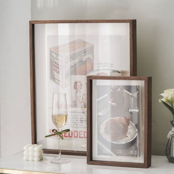 Tenon Series Large Transparent Display Frame - Various | Straight-Angle Mortise Joint Picture Frame