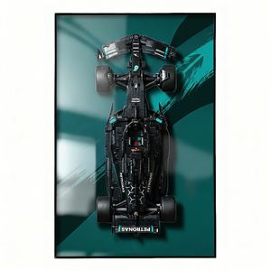 LEGO Technic Compatible Wall Display for LEGO Technic 42171 Mercedes-AMG F1 W14 E