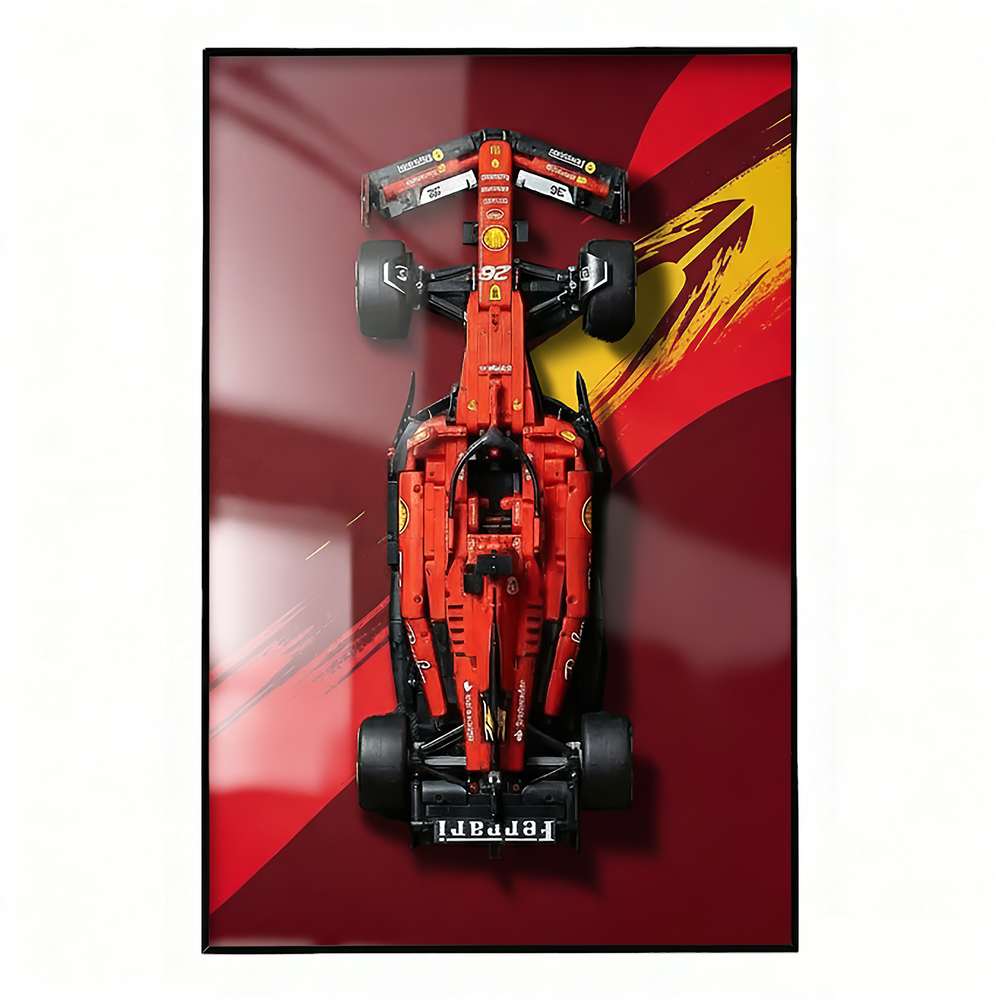 LEGO Technic Compatible Wall Display for 42207 Ferrari SF-24 F1