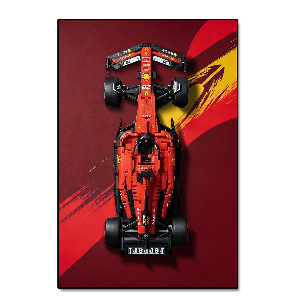 LEGO Technic Compatible Wall Display for 42207 Ferrari SF-24 F1