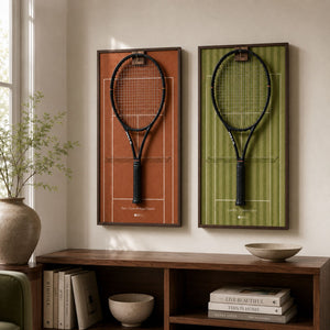 Clay Court Tennis Racket Display Frame