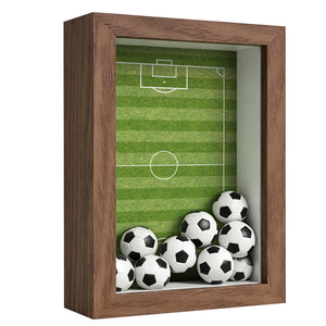 ONE MAAY FIFA World Cup Soccer Football 4x6 shadow box frame hero product shot on white background showing complete display frame for sports collectors
