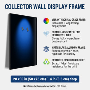 ONE MAAY Halo LEGO F1 car 42206 compatible wall frame displaying the vibrant colors of the wall print