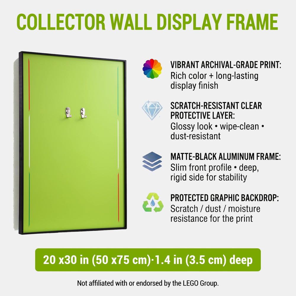 ONE MAAY LEGO Lamborghini Sian Supercar 42125 compatible wall frame displaying the vibrant colors of the wall print