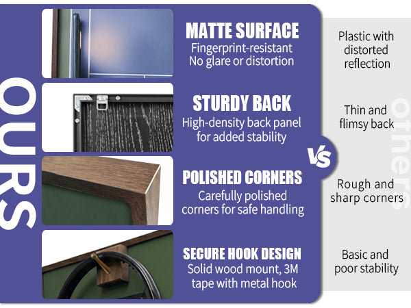 ONE MAAY compact installation guide for Grand Slam tennis racket wall display frame showing step-by-step mounting process for home sports decor