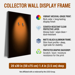 ONE MAAY Halo LEGO F1 car 42228 compatible wall frame displaying the vibrant colors of the wall print