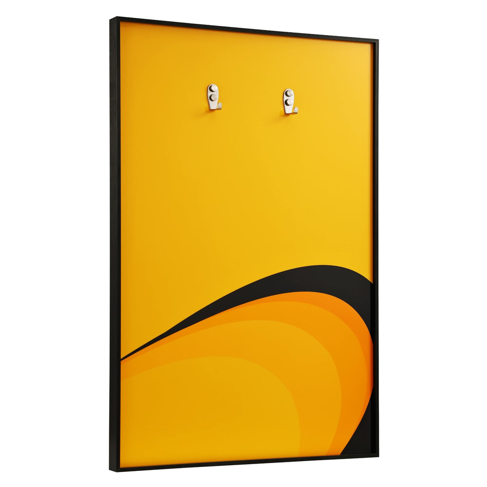 ONE MAAY LEGO Technic McLaren P1 42172 compatible wall display frame lifestyle shot showing orange and black supercar model on wall display