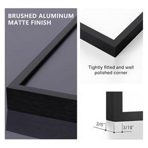 ONE MAAY picture frame construction detail highlighting premium materials and professional-grade assembly for long-lasting wall art presentation