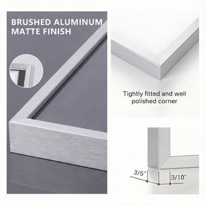 ONE MAAY picture frame corner detail showcasing precision-fitted joints and quality craftsmanship for durable wall art framing solutions